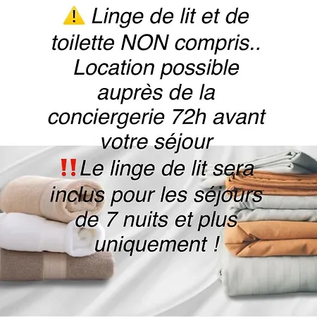 Appartement Entre Et Dunes Avec Balcon Vue Laterale 50m Pour 3 Pers Wifi Ménage Compris *