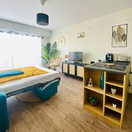 Entre Et Dunes Avec Balcon Vue Laterale 50m Pour 3 Pers Wifi Menage Compris * Fort-Mahon-Plage