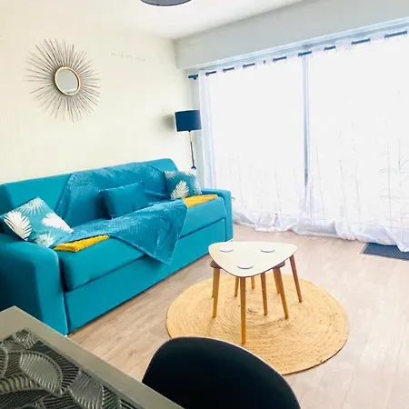 Studio Entre Mer Et Dunes Avec Balcon Vue Laterale Mer 50M Plage Pour 3 Pers Wifi Menage Compris * Fort-Mahon-Plage