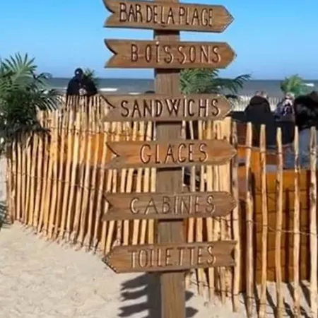 Studio Entre Mer Et Dunes Avec Balcon Vue Laterale Mer 50M Plage Pour 3 Pers Wifi Menage Compris Fort-Mahon-Plage