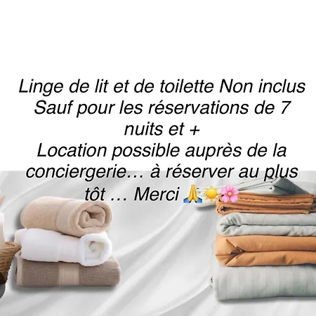 Entre Et Dunes Avec Balcon Vue Laterale 50m Pour 3 Pers Wifi Ménage Compris *